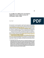 La Medida de La Diferencia: Las Imágenes Indigenistas de Los Indios Serranos en El Ecuador (1920 A 1940)