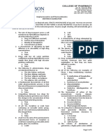 Biopharmaceutics - Final Exam