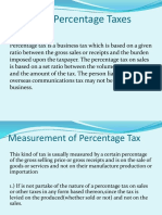 Report of Law1 - Other Percentage Tax