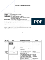 Lesson Plan of Mathematics Year Three