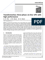 Transformerless Three-Phase On-Line Ups With High Performance (2008) (Kim,... )