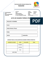 Acta Examen Teorico Practico