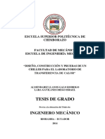 Diseño Construccion y Prubeas de Un Chiller PDF