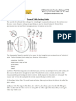 Formal Table Setting Guide