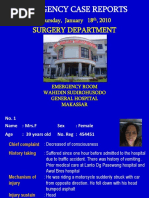 Surgery Department: Emergency Case Reports