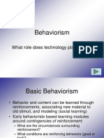 Behaviorism: What Role Does Technology Play in This?