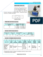 Yuken Pressure Switch