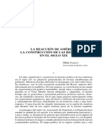 La Reacción de América. La Construcción de Las Repúblicas en El Siglo Xix