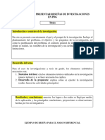 Formato para Presentar Reseñas en PDG Con Ejemplo