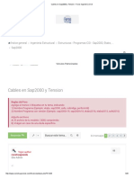 Cables en Sap2000 y Tension - Foros Ingeniería Civil