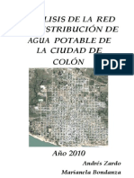 ANÁLISIS DE LA RED DE DISTRIBUCIÓN DE AGUA POTABLE DE LA CIUDAD DE COLÓN Año 2010