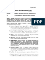 Revenue Regulations No. 9-2001