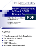 Policy Development & The 4 Cobit Domain Processes