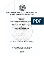 Contrubition of Albani To Hadith PDF