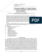 Improvement of Dynamic Stability of A Single Machine Infinite-Bus Power System Using Fuzzy Logic Based Power System Stabilizer