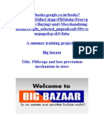 Project On Big Bazaar On Shrinkage & CSD