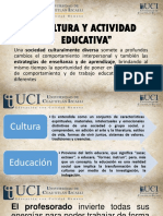 Cultura y Actividad Educativa