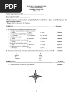 Test Initial Geografie V