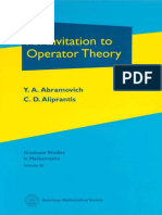 (Graduate Studies in Mathematics, V. 50) Y. A. Abramovich, Charalambos D. Aliprantis-An Invitation To Operator Theory-Amer Mathematical Society (2002)