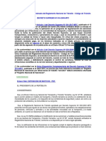 Aprueban Texto Único Ordenado Del Reglamento Nacional de Tránsito