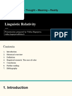 Linguistic Relativity