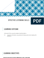 Week 1 1 Effective Listening Skills