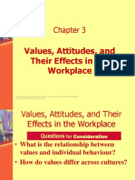 OB 3 Values, Attitudes, and Their Effects in The Workplace