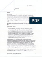 Lettre de Christopher Portier À Jean-Claude Juncker Du 28 Mai 2017