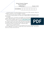 CS2106 Laboratory 1: UNIX and C