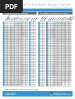 Horario Eléctricos Bosques - Línea Roca