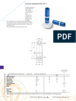 In-Line Single-Stage Vacuum Generators PVP 1: P Compressed Air Connection R Exhaust U Vacuum Connection