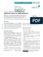 SOCIETY For ENDOCRINOLOGY ENDOCRINE EMERGENCY GUIDANCE - Emergency Management of Acute Adrenal Insufficiency (Adrenal Crisis) in Adult Patients