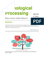 Phonological Processing Eec 424