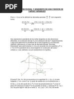 Derivada Direccional y Gradiente de Una Funcion de Varias Variables