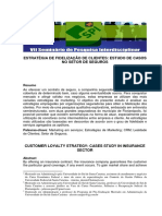 Estrategia de Fidelização de Cliente Estudo de Casos No Setor de Seguros