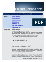 Product Release Note. IndigoVision Control Center TH December Products Control Center Incident Player Windows NVR-As 13.