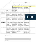 Grading Rubric For Oral Presentation Partial 1