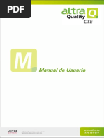 Altra Quality Manual Del Usuario