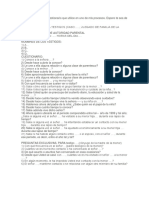 Interrogatorio en Pérdida de Autoridad Parental