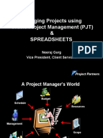 Managing Projects Using Oracle Project Management (PJT) & Spreadsheets