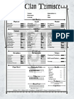 Old Clan Tzimisce: Attributes