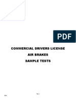 CDL Air Brakes Sample Test