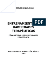 Entrenamiento en Habilidades Terapeuticas