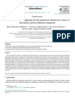 A Green's Function Approach For The Numerical Solution of A Class of Fractional Reaction-Diffusion Equations