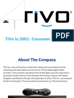 TiVo Case Study Analysis - Group 2