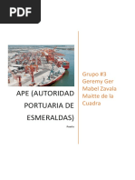 Autoridad Portuaria de Esmeraldas, Ger. G, Maitte. S, Zavala. M.