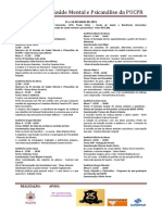 Programação IX Jornada de Saúde Mental e Psicanálise Da PUCPR