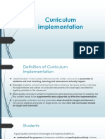 Curriculum Implementation