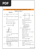 NSTSE Class 7 Solutions 2015