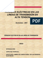 Pérdidas Eléctricas en Las Líneas de Transmisión en Alta Tensión